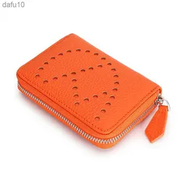 Nuove ragazze Kawaii porta carte d'identità in vera pelle donna breve studente carino cerniera piccolo portafoglio moda femminile colore caramella L230704