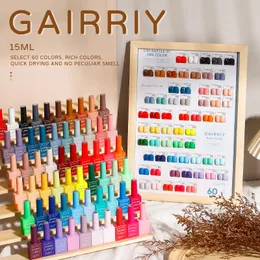 Esmalte de uñas Gairriy 15ml Gel 60 Set con tablero de colores brillo Soak Off UV LED barniz semipermanente accesorios de salón de arte 230712