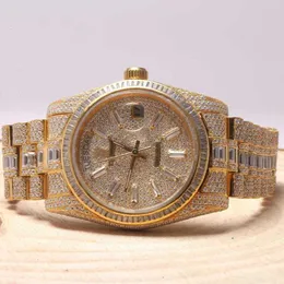 Damernas bästa prisvärda sportarmbandsur Herrarmbandsur Ankomst Märke Iced Out Hög kvalitet Lyx Guld Original Anpassad Hip Hop Diam Diamond Wrist 2VOIL7