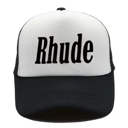2023 المطرزة Rhude Baseball Cap Men Women Rhude Hat Hat Outdoor Trucker Hat