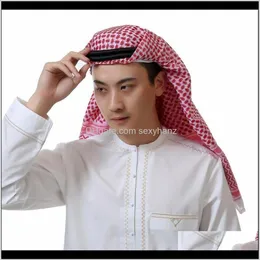 Ropa étnica Ropa Moda Shemagh Agal Hombres Islam Hijab Bufanda islámica Musulmán Árabe Keffiyeh Árabe Cabeza Cubierta Conjuntos A261H