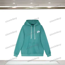 xinxinbuy Herr dam designer Sweatshirt Hoodie brosch Brevbroderi 1854 tröja blå svart grön M-2XL