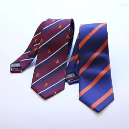 Fliege Linbaiway 7 cm Polyester für Herrenanzug Formelle Kleidung Gestreifter Gravata-Kragen Schlanke Krawatte Hochzeitsfeier Krawatte Individuelles Logo