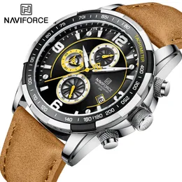 NAVIFORCE 高級ファッションクォーツ時計メンズミリタリー本物のストラップスポーツ腕時計防水メンズ時計レロジオ Masculino 2022