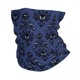 Bandanas Haunted Mansion Magic Kingdom Bandana Winter Neck Warmer Windproof Wrap Face Scarf för vandring Halloween Ghost Gaiter pannband