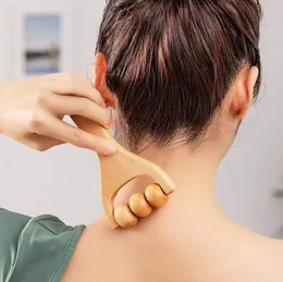 Holz-Therapie-Massage-Werkzeuge, Mini-Handheld-Kopfhautmassagegerät aus Holz für den Rücken, den Fuß, den Körper, das Gesicht und die Haut