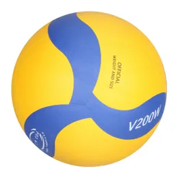 Balls High Quality Leather PU Soft Volleyball Indoor Beach Volleyball Hard Volleyball V200W Volleyball MVA300 Training Game Ball 230712