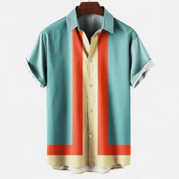 Camisas casuais masculinas verão estilo praia havaiano camisa para jogging esporte streetwear vintage impressão 3d roupas de manga curta tamanho grande