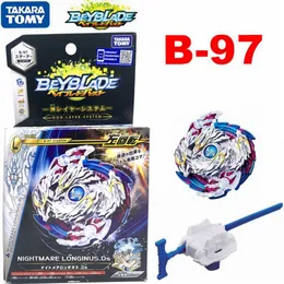 Bączek oryginalny TOMY JAPAN BEYBLADE BURST B-97 STARTER NIGHTMARE LONGINUS .Ds LAUNCHER 230711