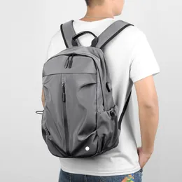 LU MEN PARKPACK NYLON TUDENTS CAMPUS Outdior Bags Teenager Teenager High Shoolbag Corean Trend مع حقيبة الكمبيوتر المحمول على ظهر حقيبة ظهر