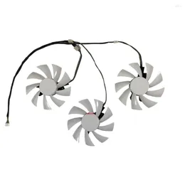 تبريد الكمبيوتر 3pcs/set Ga92S2H Card Card Fan VGA GPU Cooler لـ Galax GTX1060 HOF RX 2080 2070 Super Ex Gamer Graphics التبريد