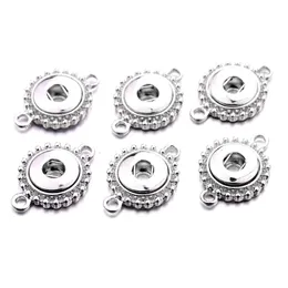 Berlocker Två öron Sier Guldlegering 12Mm Ingefära Snap Button Base For Snaps Armband Halsband Gör-det-själv smycken Tillbehör Drop Delivery Hitta Dhebx