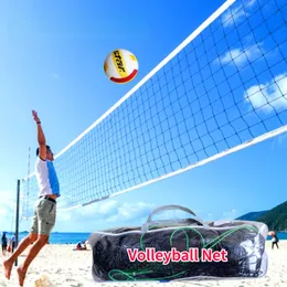 Toplar Voleybol Net 9.5x1m Voleybol Net Polietilen Malzeme Yüksek Kaliteli 4mm Kalın Plaj Voleybolu Net Universal Style 230712