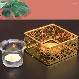 Portavelas Candl para jarrones de habitación sin velas, jarrón, velas cilíndricas doradas, mesa de lujo, flor de Kandelaar, Vazenhouder, decoración marroquí