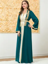 Abbigliamento etnico Ramadan Robe Femme Musulmane Caftano Marocain Abaya Dubai Turchia Islam Abbigliamento da preghiera per le donne Abito lungo modesto musulmano
