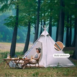 Tents And Shelters Luxury Pyramid For Camping Canopy Family Picnic Barbebue Sun Shelter Travel Tent Equipment