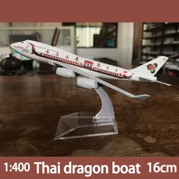 Aircraft Modle 1 400 Boeing 747 Plane Model 16cm Plane Thai Japan Colombia Argentina Metal Diecast Simulation Models Toys for Boys Girls 230711