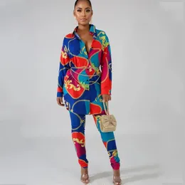 Set da 2 pezzi Set africano per donna Nuova stampa africana Elastico Bazin Pantaloni larghi Rock Style Dashiki Sleeve Famoso vestito per Lady252s