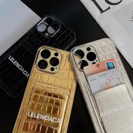 Capas de telefone de couro de designer de luxo para Apple 11pro Xsmax XR 14Plus Fashion Print Design Classic Full Pack Case Celular Card Pocket