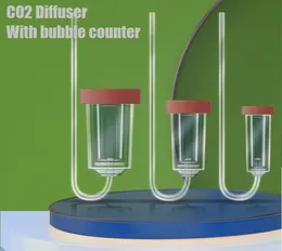 Luftpumpar Tillbehör MINI CO2-spridare med bubbelräknare Atomizer Akryl Akvarium Koldioxid Transparent Raffinator Fisktank Vattenanläggningar 230711