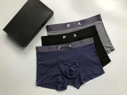 Sous-vêtements pour hommes Boxer Designer Slip Coton Slip Luxe Classique Casual Confortable Respirant Haute Qualité 3 Pièces Ensemble avec Boîte M-3XL