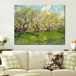 Obstgarten in Blüte I Vincent Van Gogh Gemälde handgemachte Ölreproduktion Landschaft Leinwand Kunst hohe Qualität