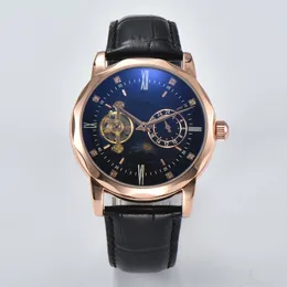 2023 luksusowy automatyczny zegarek mechaniczny dla mężczyzn seria pilotażowa moda codzienna mężczyźni premium zegarek na rękę skórzany pasek R0lex 02