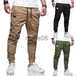 Calças Masculinas Primavera Outono Calças Masculinas Harém Joggers Calças 2020 Novas Calças Masculinas Masculinas Joggers Sólidas Calças Multipocket Calças de Moletom Hip Hop J230712