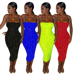 Diamond Bodycon Africa Dress Dress African Style Dresses for Women Club Party Dress Summer Sexy Strap Sexy Skirt Africa Cloths 2020318f