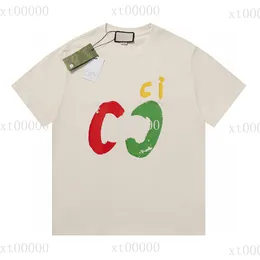 22SS Designer Letter Printed T Roomts Tee Fashion Sweathirt High Street с коротки