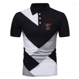 Mannen Polo 2023 Zomer Thunderdome Afdrukken Klassieke Stijl Korte Mouwen Mode Harajuku Hip Hop Casual Colorblock Polo Shirt Tops