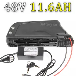 أنبوب أسفل 48V بطارية ليثيوم أيون 48V 11.6AH بطارية الدراجات الإلكترونية مع 5V منفذ USB BMS