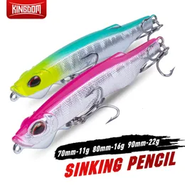 Baits Lures Kingdom Ghost Shadow II Fishing Bait Sinking Pencil 11g 16g 22g Far Cast Follicle Device Artificial Bait Fishing Bait Fishing Bait 230711