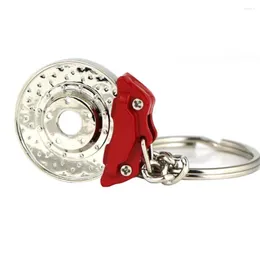 Keychains Creative Disc Brake Keychain Shape Auto Parts Model Key Chain Ring Fob Keyring 86032