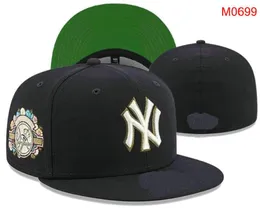 2023 Men's Baseball Fitted Hats Classic Black Color Hip Hop NEW YORK Sport Full Closed LA NY Design Caps Chapeau 05 Stitch Heart " Series" " Love Hustle A3