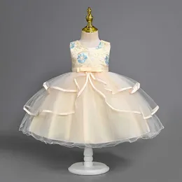 فساتين الفتاة Yoliyolei Tulle Dresses for Baby Girls Embroidery Princess Party Tutu Christmas Costume Kids 3-8 year clushkd230712