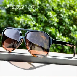 Crixalis Vintage Pilot Sunglasses Женщины мужчины негабаритные водителя водителя ретро-солнцезащитные очки Женские оттенки Lady UV400 Zonnebril Dames