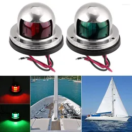 All Terrain Wheels Stainless Steel ABS Red Green Navigation Light Boat Marine Indicator Spot Accessory