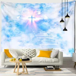 Tapestries Peace Dove Stadder Tapestry Wall Hanging Clouds Sky Style Natural Scenery Eesthetics Room Home Decor