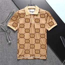 23SG Summer 100% Cotton Men Polo T-shirt est LOGO Double letter Water color print casual high quality Fashion Clothing shirt Trend Short sleeve Tshirt M-3XL