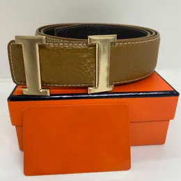 Designergürtel Klassische Modegeschäft Casual Belt Großhandel Großhandel Männer am Bund Metallschnalle Lederbreite 3,8 cm Cosplaygürtel Algebra Wasserpolo verdienen glücklich