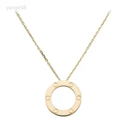 Pendant Necklaces Classic Gift Necklace for Women Girls Titanium Steel Slide Pendant Neckalce Collars Collier Femme Fashion Jewely HKD230712