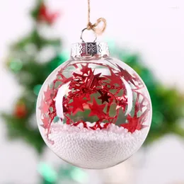 قطر زخرفة الحفلات 20 سم الحجم الكبير الشفاف الكرة الزجاجية المنزل ديكورشنترانس براعة قلادة عيد الميلاد الحلي يوم عيد الميلاد