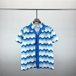 2 роскошные дизайнерские рубашки Мужские модные геометрические принципы для боулинга рубашка Hawaii цветочные повседневные рубашки мужчины Slim Fit Eartion#32#32
