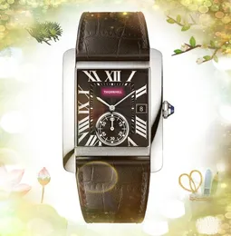 Wysokiej jakości mężczyzna kobiet zegarek z cyframi arabskimi kwadratowy rzymski zegar tarczowy z mechanizmem kwarcowym para miłośników skórzany pasek zegar na rękę