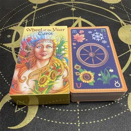 Outdoor Games Activities 12x7cm High Quality English Italian Spanish French German Cartas Tarot Bolsa Predictions Mysterious Deck of Cards 230711