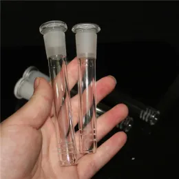 holesale Hookah Diffused Glass Bong Downstem Replacement 18mm 14mm Slitted Down Stem Diffuser Slider 3 inch-6 inch for Beaker Straight