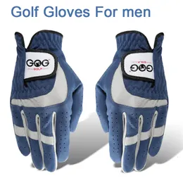 Guantes deportivos de Golf para hombre, 1 pieza, tejido deportivo azul, transpirable, mano izquierda y derecha, marca Dropship Magic Tape, guante de tenis de béisbol 230712