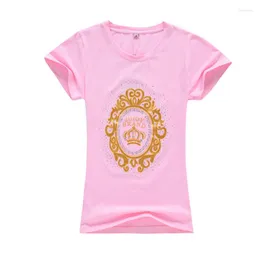 Women's T Shirts Summer Tops T-shirt Short Sleeve Cotton Material Womens Clothing T-shirts For Girls