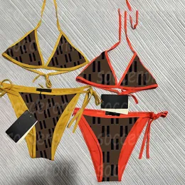 Luxury Biquini Set Women Swimwear Sexy Beach Bra Briefs with Tie Charming Beachwear Beach Swimsuit Low Waist Swimsuits Split Bathing Suit Pool Party Bathing Suits